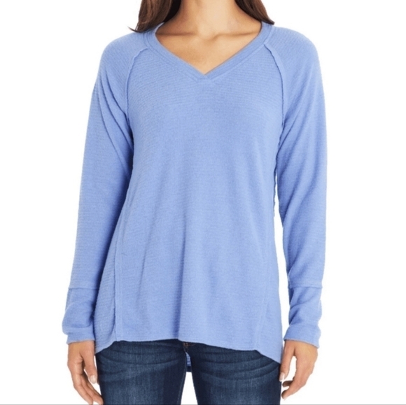 Wildfox Haley Brushed Thermal Sweater in Purple Orchid Size Small NWT - Picture 2 of 10